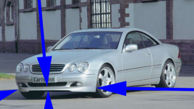 MERCEDES BENZ W215 CL CLASS AUTHENTIC CARLSSON FRONT LIP RARE MADE IN GERMANY