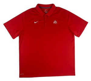 Nike Dri Fit Ohio State Buckeyes Mens XXL Short Sleeve Golf Polo Shirt Red | eBay