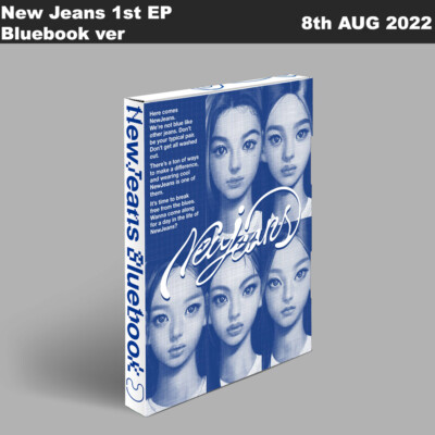 NewJeans New Jeans 1st EP Bluebook SET CD+Logbook+Pin-upBook+Etc+