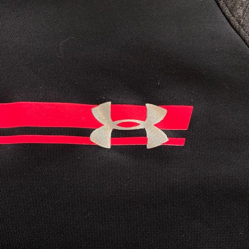 Under Armour Girls Hoodie Sz XL 40" Black Oversized Fishtail Split Tech Pullover - Picture 4 of 9