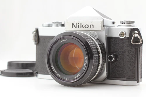 [N MINT] Nikon F2 Eye Level Silver 35mm SLR Film Camera Ai 50mm F1.4 From JAPAN