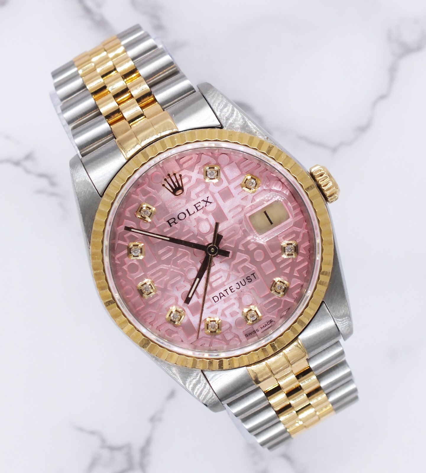 Rolex Datejust with PINK Jubilee
