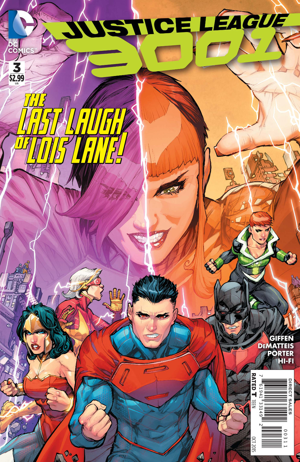Justice League 3001 #3 Main Cover New/Unread 2015 DC Comics