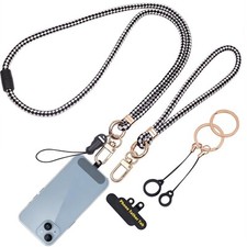 Cell Phone Lanyard with Safety Breakaway Buckle, Phone Neck Strap and Wrist L...