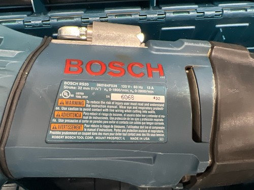 BOSCH RS20 CORDED RECIPROCATING SAW WITH CASE - TESTED (WBP011024) - Picture 9 of 12