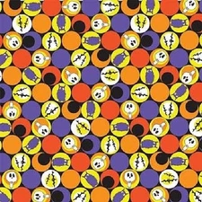 Hav-a-Hank Halloween Owls Bats Skulls Cotton Bandana Handkerchief 21 X 21