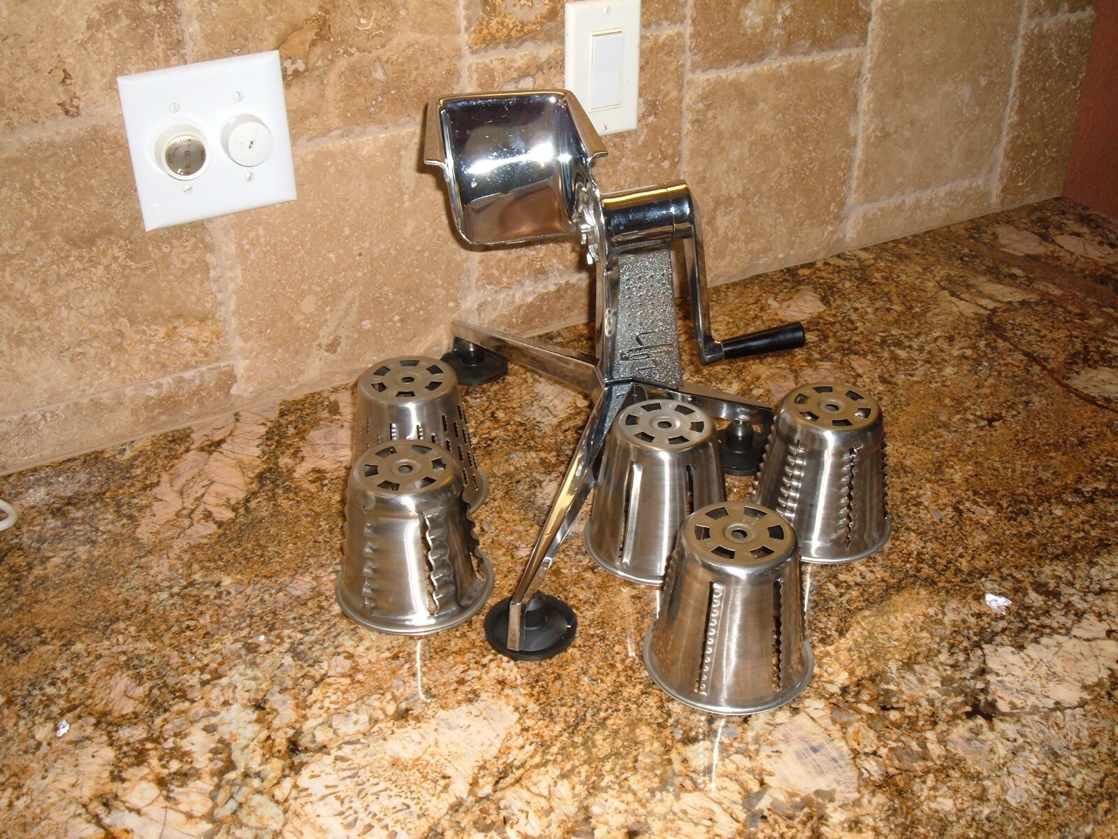 Saladmaster Food Processor Shredder Chopper Slicer 5 Cones Included eBay