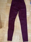 Skinny Jeans (1) Fashion Nova Jeans Ripped Burgundy Perfect Condition — photo 8