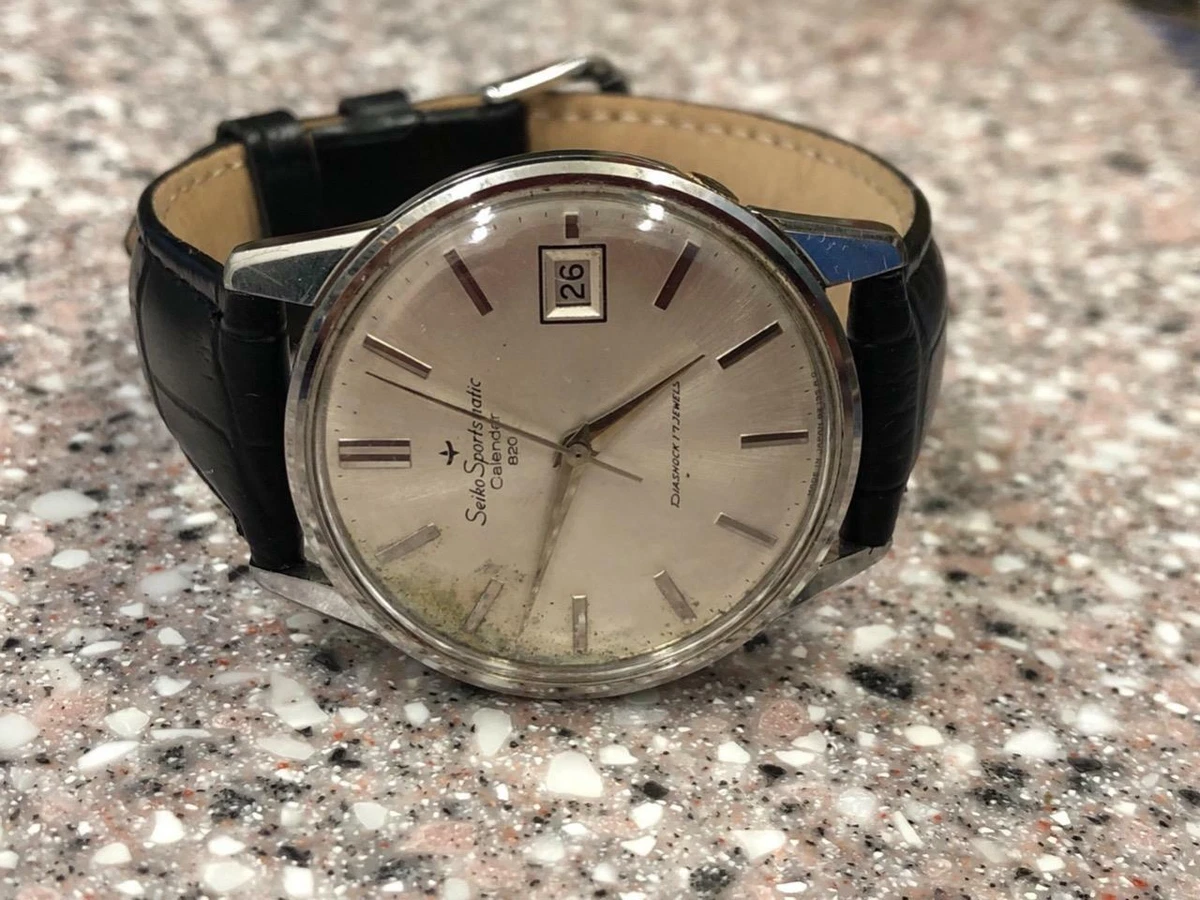Seiko sportsmatic calendar 820 automatic sales