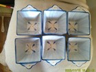 6 Ceramic Condiments or Dessert Cups with Pan and Wire Holder — photo 8