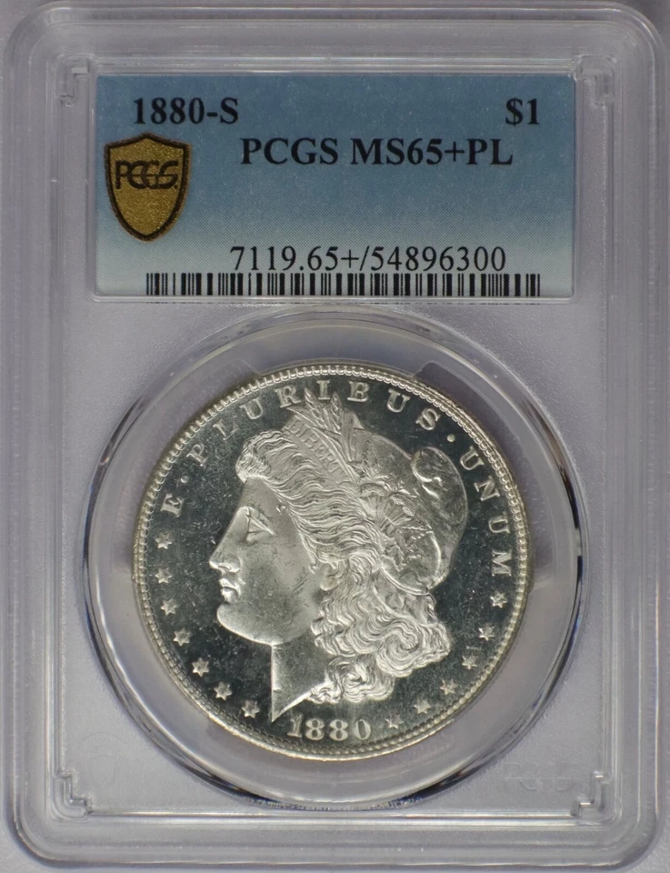 1880-S Morgan Silver Dollar - PCGS MS 65+ PL - Image 3 of 4