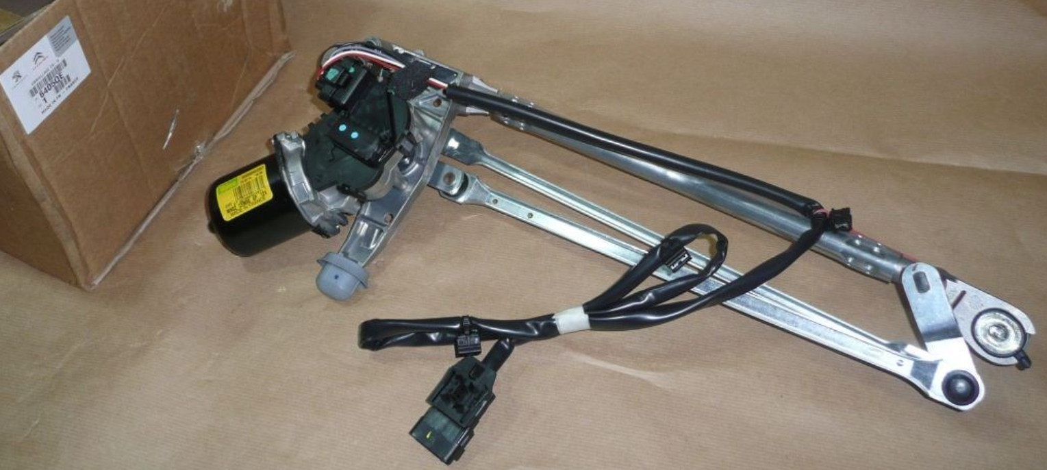 Mécanisme complet 6405.QE pour rénover le système d'essuyage avant de Citroën C3 III