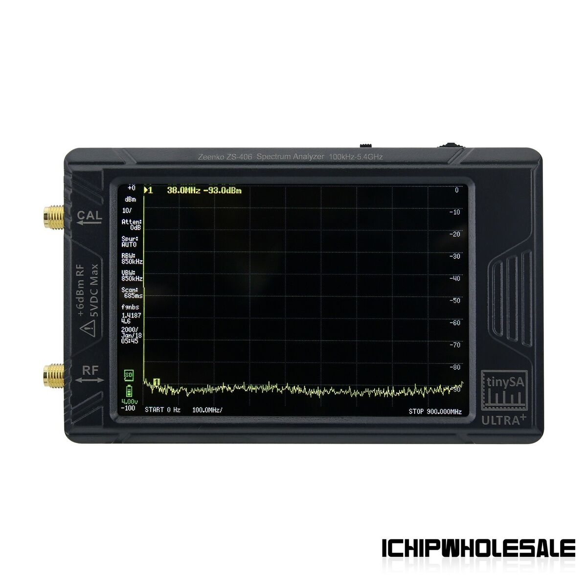 New TinySA ULTRA+ ZS-406 900MHz-5.4GHz Ultra-wide Frequency New TinySA ULTRA+ ZS-406 900MHz-5.4GHz Ultra-wide Frequency