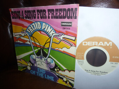 Frijid Pink, Sing A Song For Freedom Prog Bluesrock, German Deram DM 309 7'' 1970