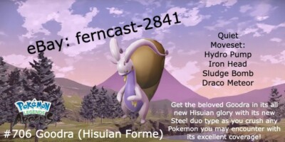 Pokemon Legends Arceus Shiny Hisuian Goodra Alpha Max Effort Fast Delivery