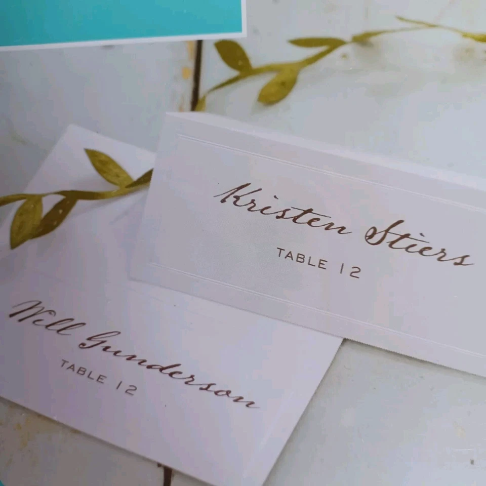 Gartner складные самодельные открытки свадебный душ выпускной 4 X 48 карат белые  - Изображение 3 из 4