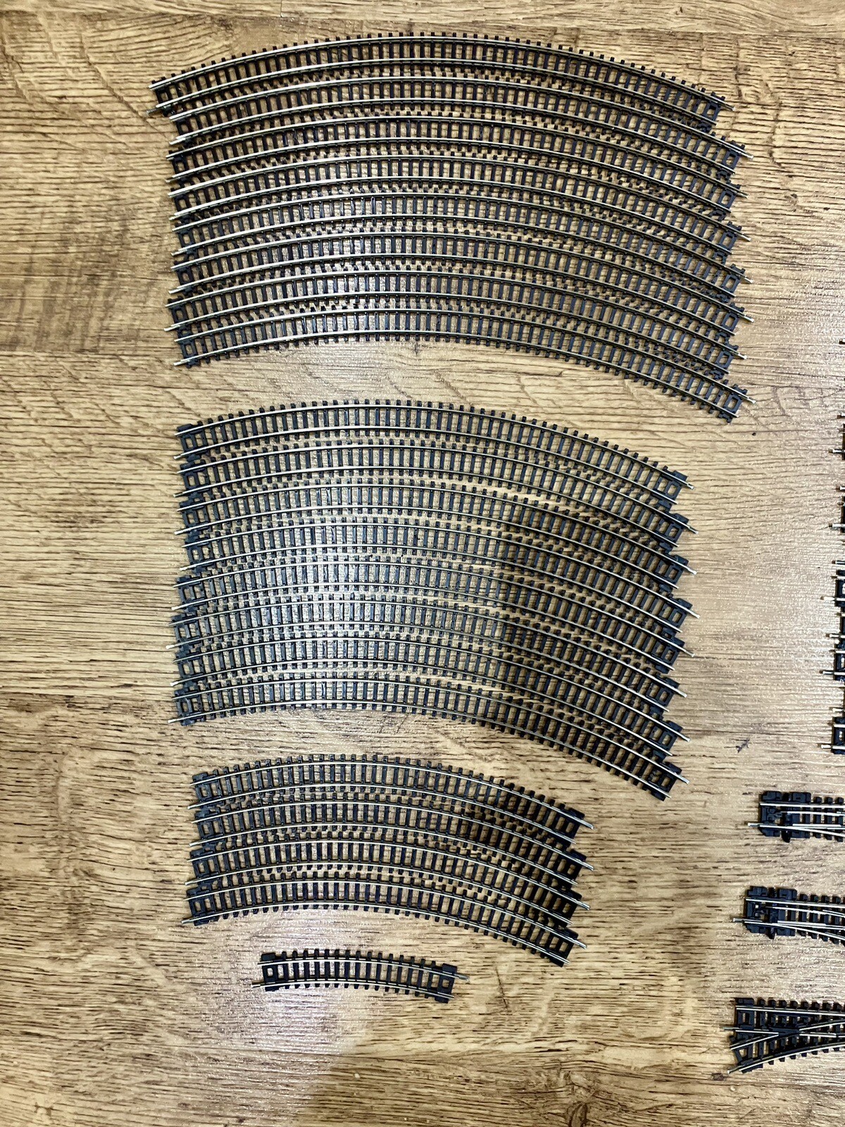 Large Peco N Gauge Track Set. VCG. R3/R4 Ovals, Crossover, Siding