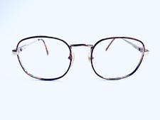 VTG Ralph Lauren Gold Metal Full Rim Square Frame Eyeglasses Polo 079 49 20 130