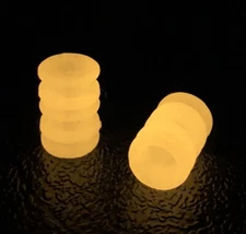 Glow In The Dark Textured Knife Bead, 2 Pack, Lanyard Bead, 3D Printed, EDC
