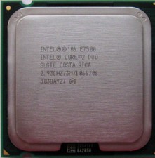 4x Intel Core 2 Duo 3M/1066Hz/06 LGA 775 CPU Lot: 2x E7500, 1x E7300, 1x E7200