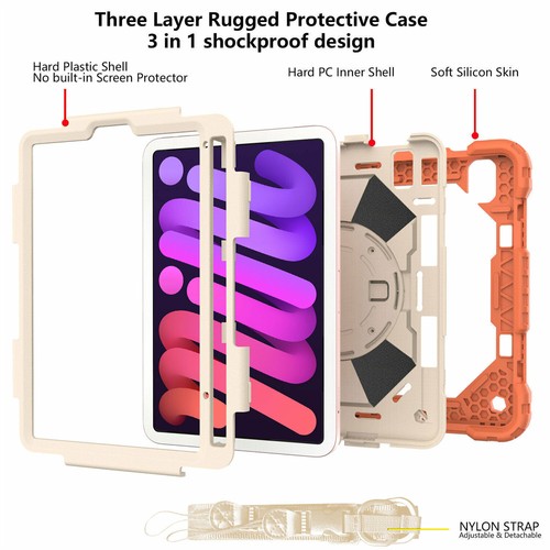 For iPad 10.2'' 9th 6th Air 4 Pro 11 Mini 6 Hybrid Shockproof Cute Stand Case - Picture 86 of 120