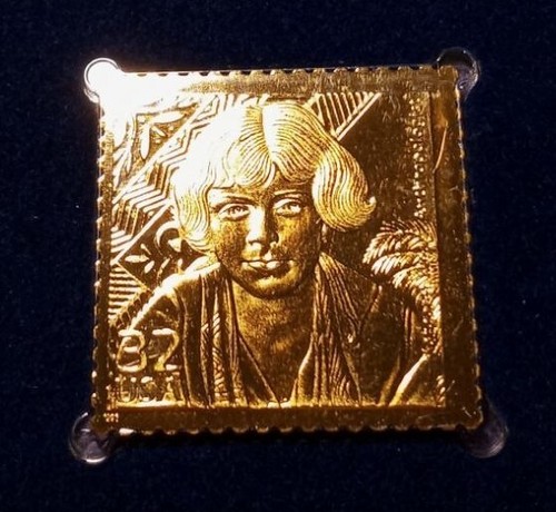 Margaret Mead - Celebrate the Century - 1998 22kt Golden Replica Stamps - Picture 4 of 4