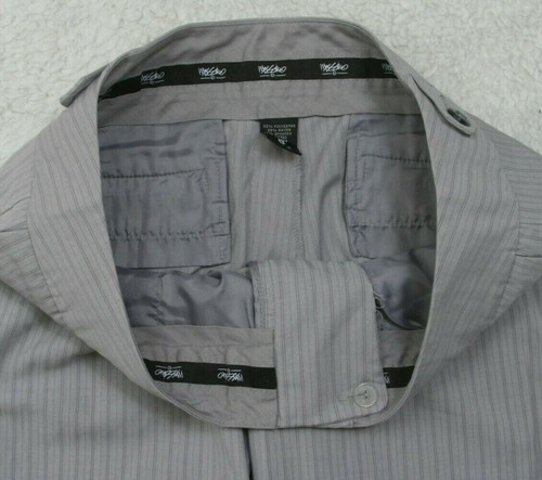Mossimo Gray Striped Capri Dress Pants 8 32" x 21" Womans Flat Front Womens P146 - Picture 5 of 6