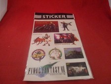 Hoja de pegatinas promocionales Final Fantasy VII Playstation 1 PS1 Cloud Strife Vince