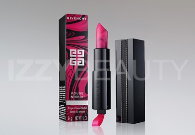 Givenchy Rouge Interdit Marbled Lipstick 27 Rose Revelateur / Barbie Pink NIB