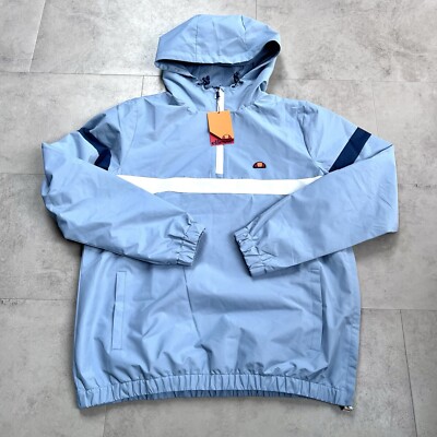 Ellesse Grotte Windbreaker Jacket Blue Mens Size UK XL New