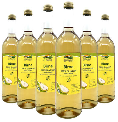 Bleichhof Birnensaft   100% Direktsaft, vegan, OHNE Zuckerzusatz (6x 0,72l)