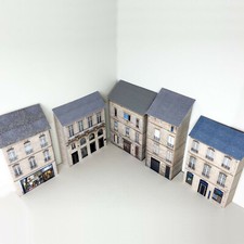 Card Low Relief OO Gauge Buildings Pack of 5 1/76 Scale 4mm model railway Set 25