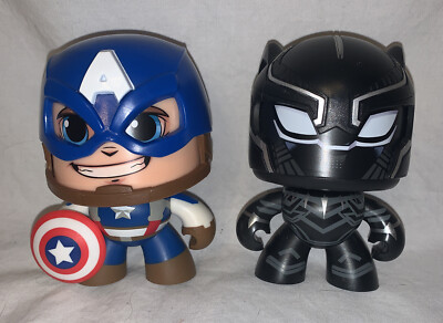 Hasbro Marvel Mighty Muggs Changing Face Figure Captain America/ Black Panther