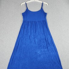 Old Navy Maxi Dress Womens Medium Royal Blue Summer Relaxed Adjustable Strap