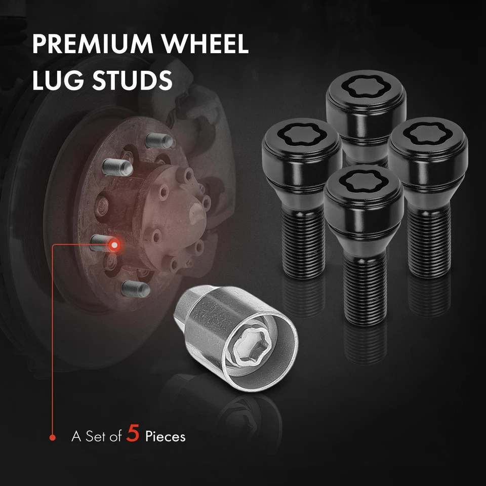 Tuerca de rueda 5 piezas M14-1.25 para BMW F30 F32 F10 G30 320i xDrive 335i 530i xDrive Foto 3 de 4