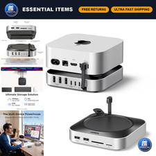 Mac Mini Dock Stand with NVMe SSD Enclosure for M6/M5 Pro/M4 - Fast Data Trans