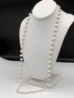 Vtg Silpada Sterling Freshwater Baroque Pearl Necklace, Opera Length 31” Long — photo 2