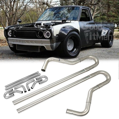 #ad 8PCS 2.5quot; Custom Tubing Mandrel Exhaust Pipe 304 Straight U Bend For Datsun 620 $119.36