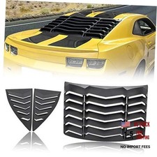 Window Louvers 2010-2015 Rear Side Set Sun Shade Windshield Rear  Side black