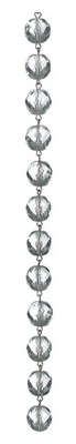 B&P Lamp 13/32'' (10Mm) Clear Uniform Faceted Chain (39'')