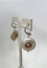 Sterling Silver Textured Two Tone Lever Back Earrings 10.4g — photo 2