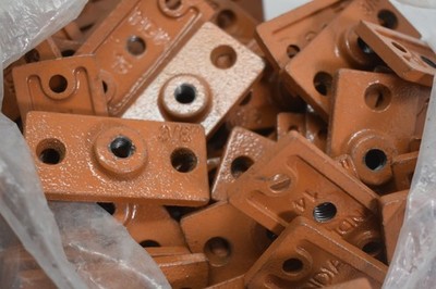 Galvanized Painted Copper Color 3/8'' Pipe Support Ceiling Plate Bulk Lot of 10
