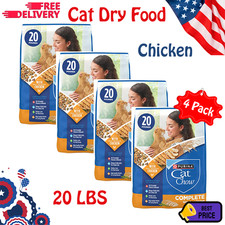 Purina Cat Chow Complete High Protein Dry Cat Food Chicken 80 lb 4 Pack Cat Food