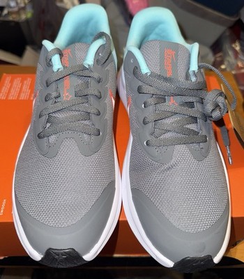  New-Nike Star Runner 3 (GS) -Smoke Grey/Magic Ember/White   Size 5Y/6.5W