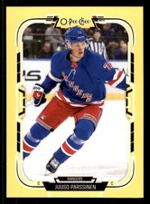 2025-26 O-Pee-Chee Yellow Border #484 Juuso Parssinen New York Rangers