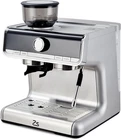 20 Bar Espresso Machine with Grinder & Milk Frother - Silver