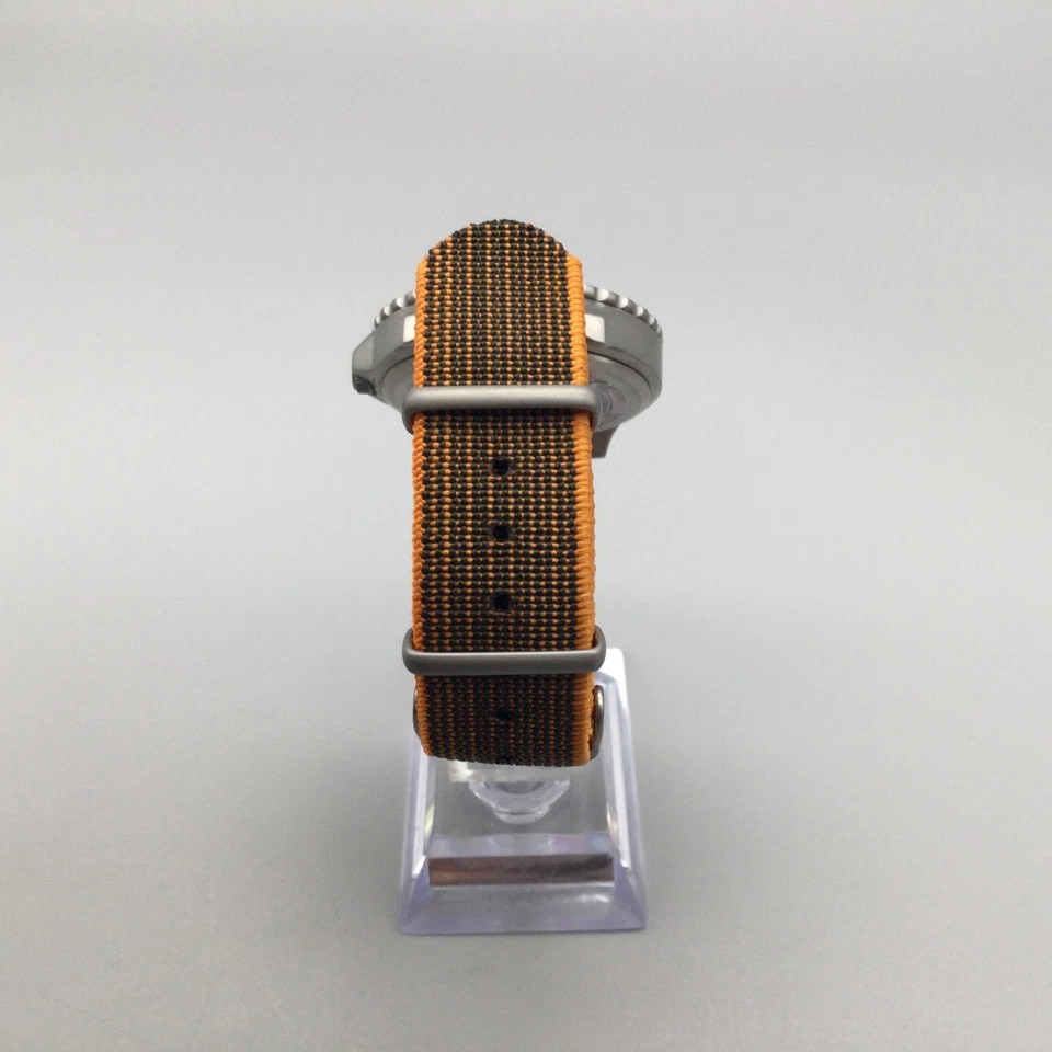 Мужские часы Timex Navi Ocean TW2R31500WSB 38 мм серебристый черный циферблат нейлоновый ремешок - Изображение 4 из 4