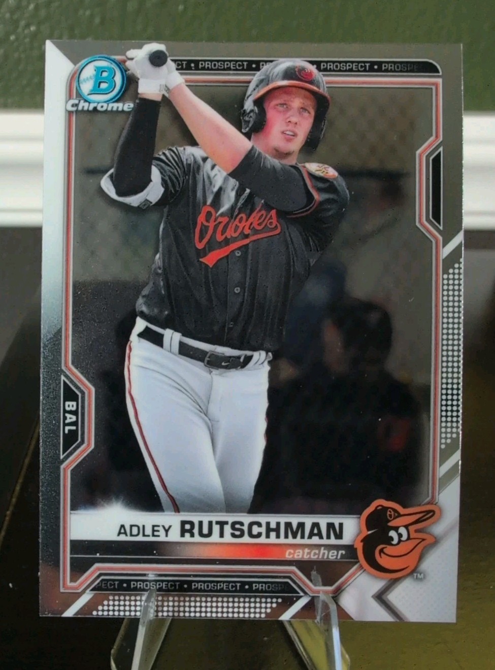 Adley Rutschman #BCP-121 (Baseball Cards 2021 Bowman Chrome Prospects) — is it worth grading?