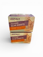 2 Pack- Silicone Scar Sheets Tape for Surgical Scars, C-Section, Tummy Tuck-