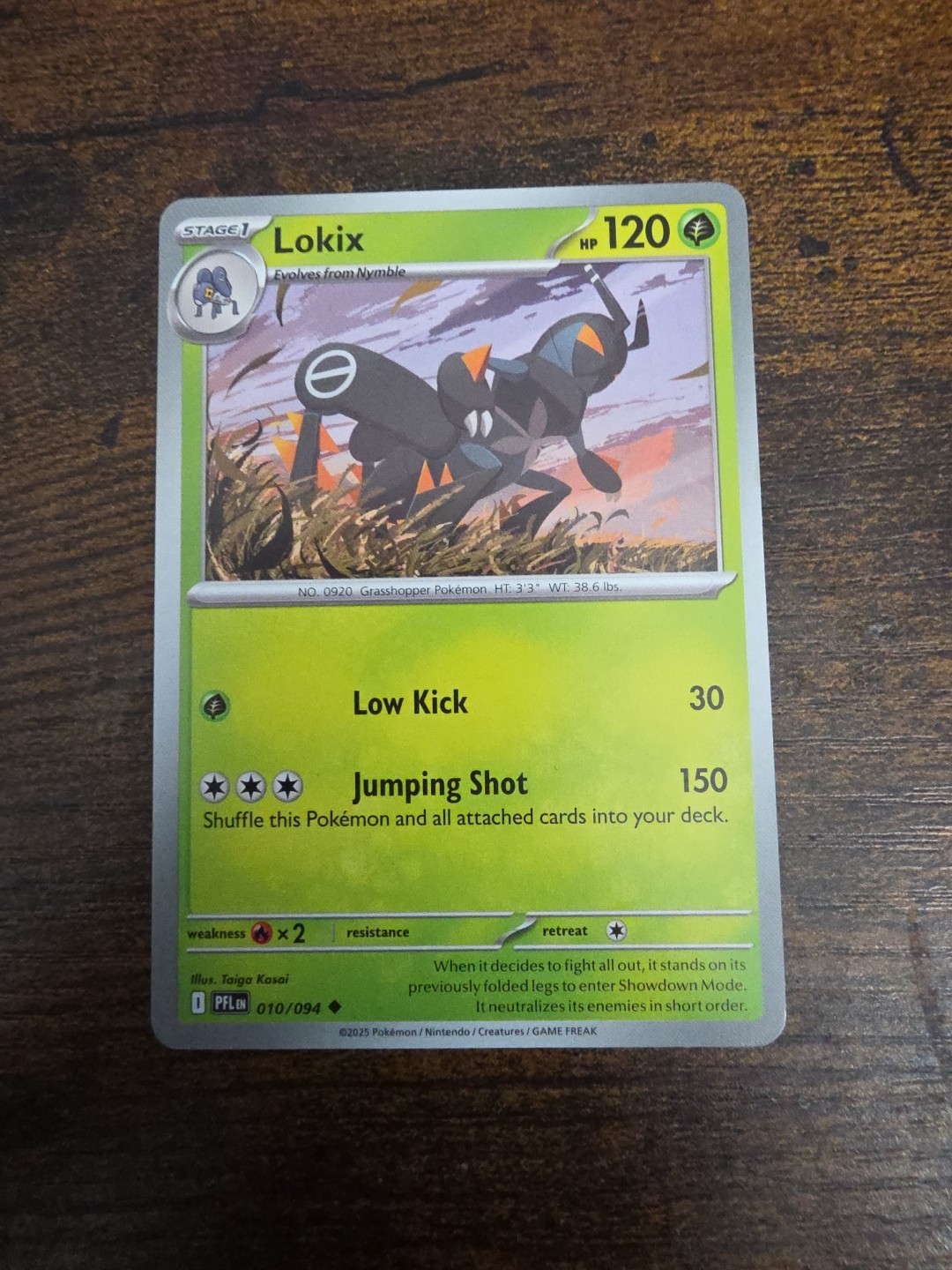 Lokix Phantasmal Flames #10 uncommon Near Mint Condition Pokemon Card